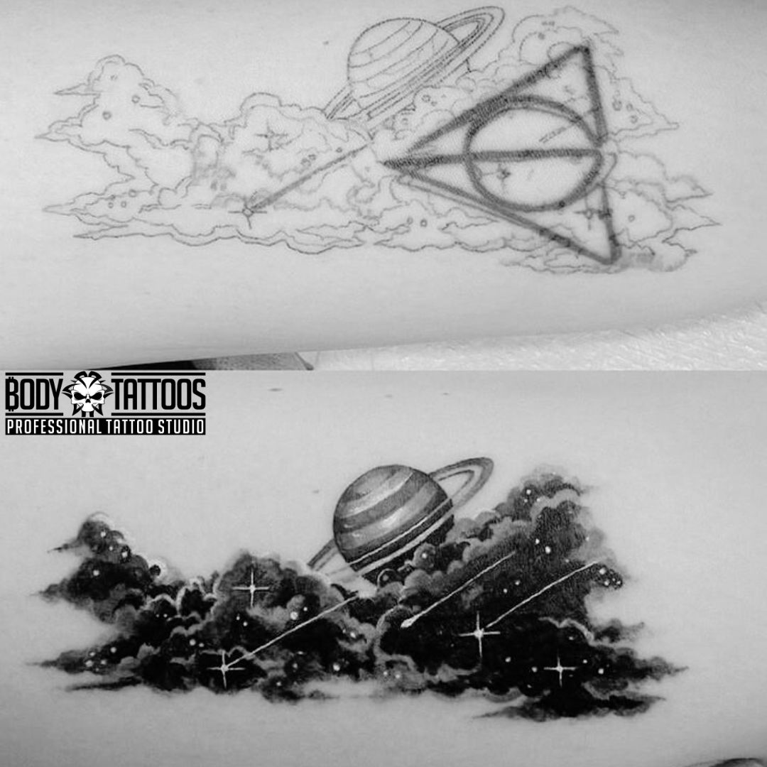 cover up tattoo on forearm made in body tattoo studio kalyan