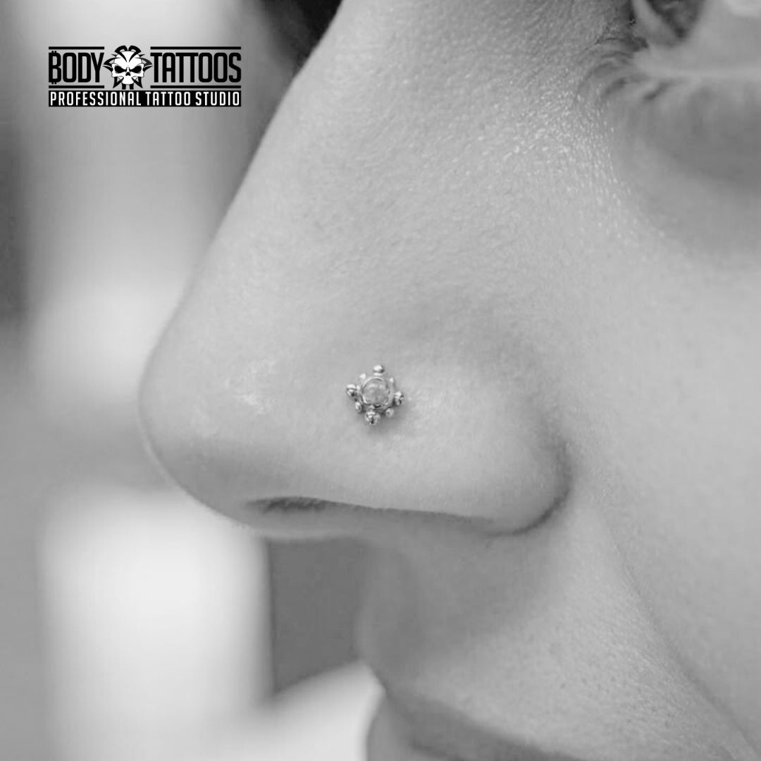 nose piercing done in body tattoo kalyan