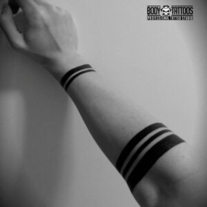 forearm band tattoo